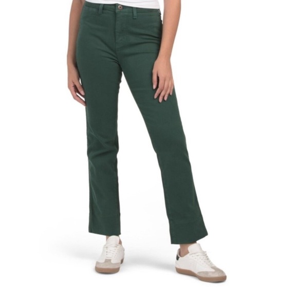 Johnny Was The Sancere Straight Leg Jean Dark Sea Green Size 30 NWT - Picture 1 of 9
